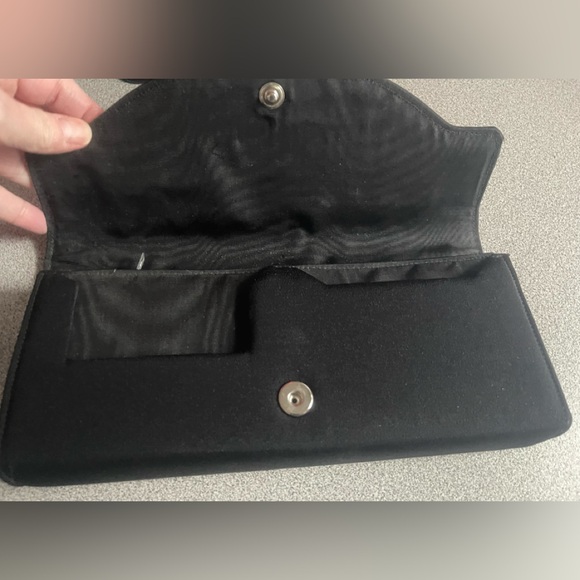 Vintage Handbags Ltd Of Canada Black Fabric Clutch Bag - Picture 8 of 15